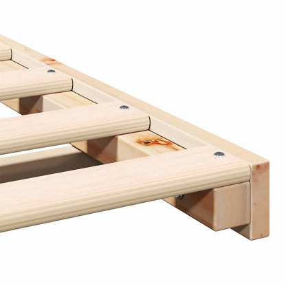 Struttura del letto Marrone 150 x 200 cm Pino massello | homemem39