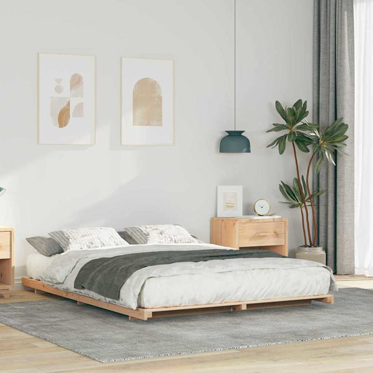 Struttura del letto Marrone 150 x 200 cm Pino massello | homemem39