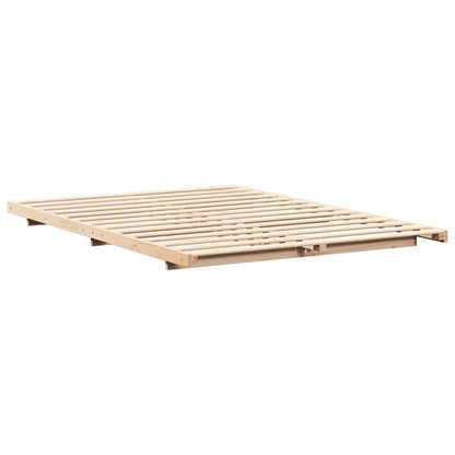 Struttura del letto Marrone 150 x 200 cm Pino massello | homemem39