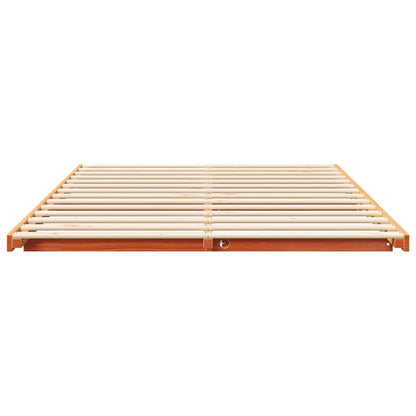 Struttura del letto Marrone cerato 150 x 200 cm Pino massello | homemem39