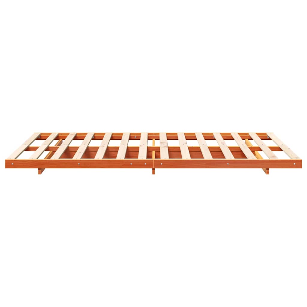Struttura del letto Marrone cerato 135 x 190 cm Pino massello | homemem39