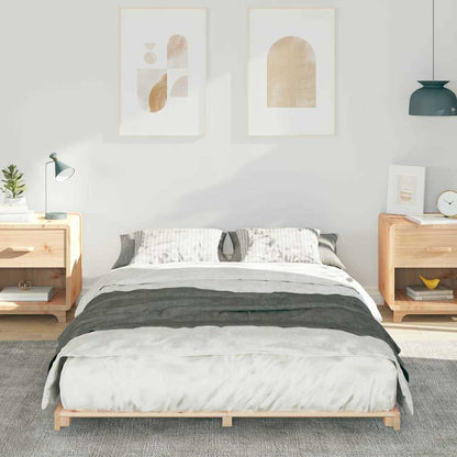 Struttura del letto Marrone 120 x 190 cm Pino massello | homemem39
