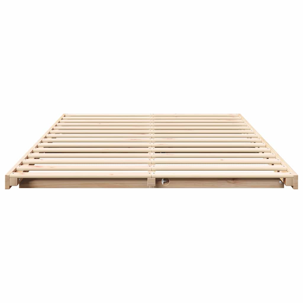 Struttura del letto Marrone 120 x 190 cm Pino massello | homemem39