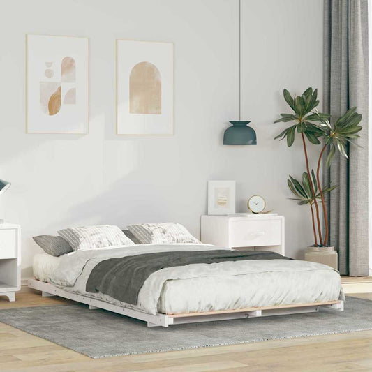 Struttura del letto Bianco 120 x 190 cm Pino massello | homemem39