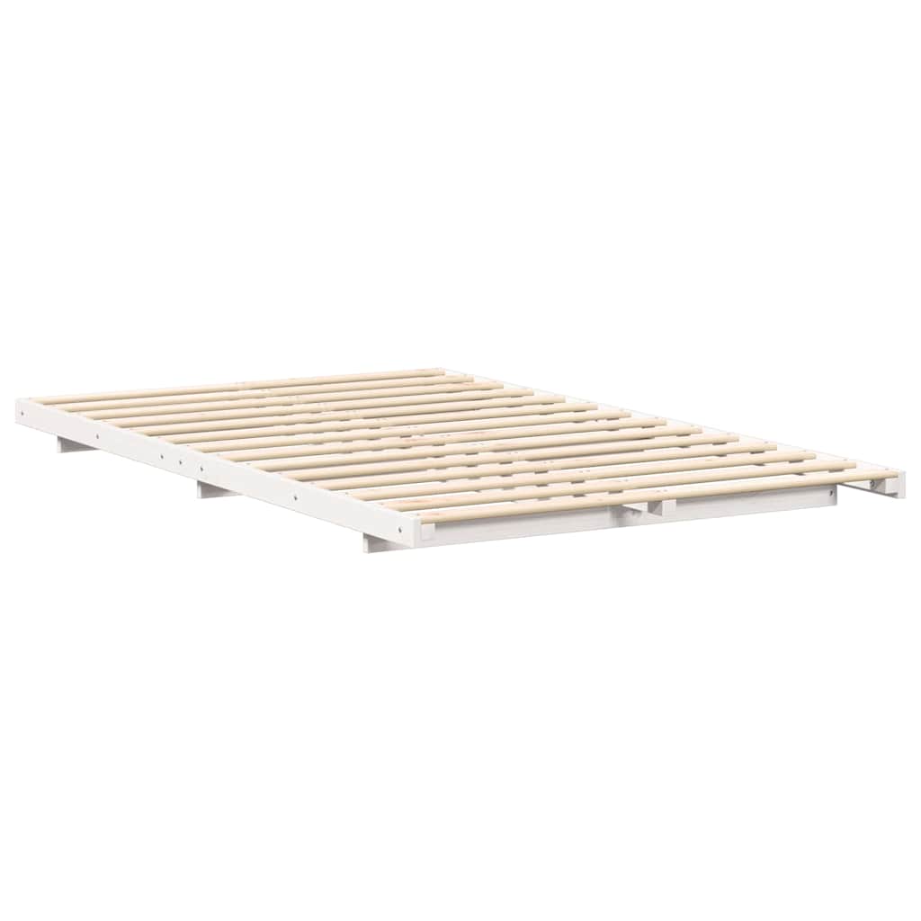 Struttura del letto Bianco 120 x 190 cm Pino massello | homemem39