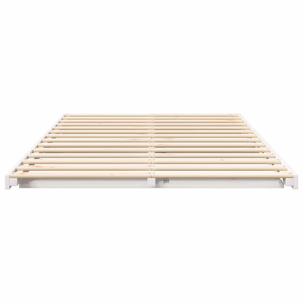 Struttura del letto Bianco 120 x 190 cm Pino massello | homemem39