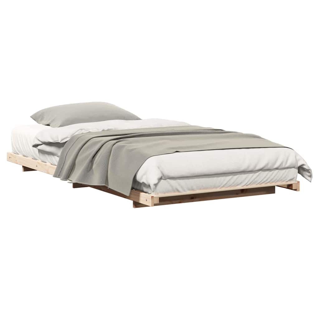 Struttura del letto Marrone 100 x 200 cm Pino massello | homemem39
