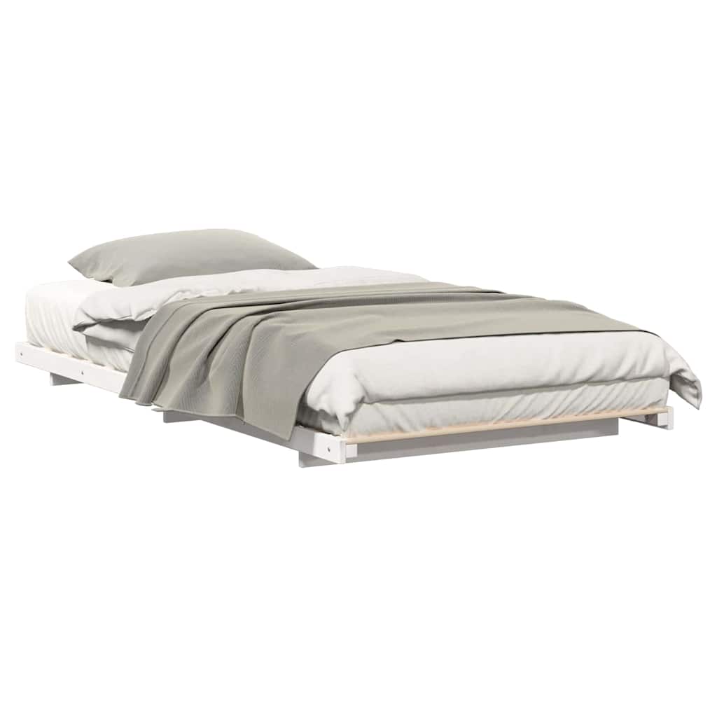 Struttura del letto Bianco 100 x 200 cm Pino massello | homemem39