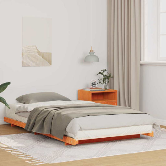 Struttura del letto Marrone cerato 100 x 200 cm Pino massello | homemem39