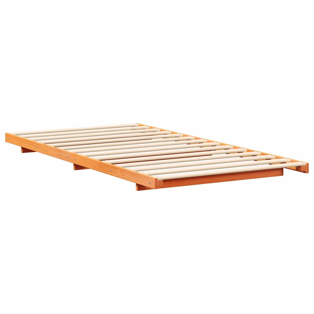 Struttura del letto Marrone cerato 90 x 200 cm Pino massello | homemem39