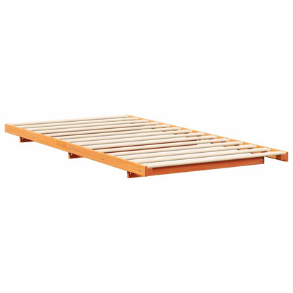 Struttura del letto Marrone cerato 90 x 190 cm Pino massello | homemem39