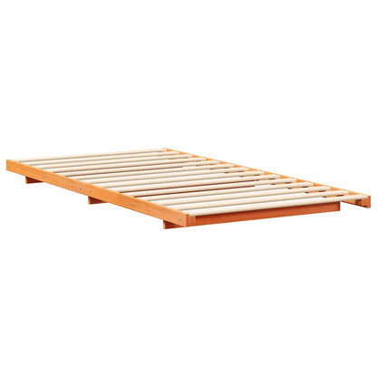 Struttura del letto Marrone cerato 75 x 190 cm Pino massello | homemem39