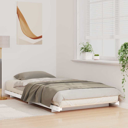 Struttura letto a terra Bianco 80 x 210 cm