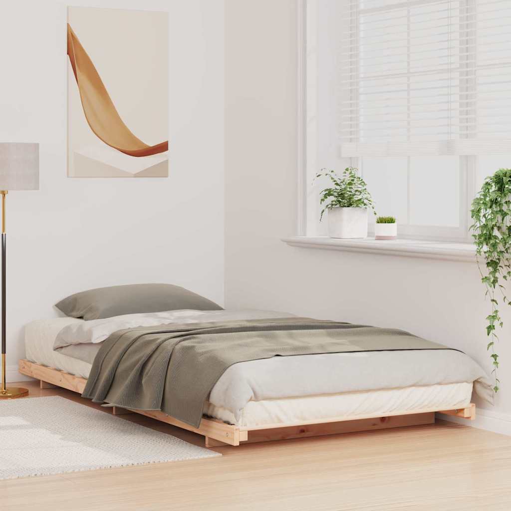 Struttura del letto Marrone 90 x 210 cm Pino massello | homemem39