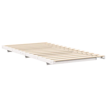 Struttura del letto Bianco 90 x 210 cm Pino massello | homemem39