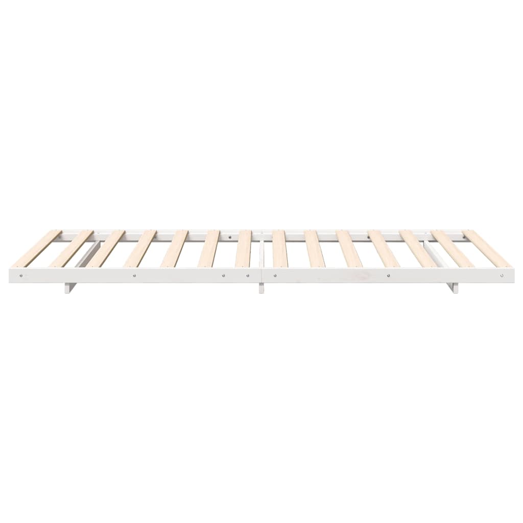 Struttura del letto Bianco 90 x 210 cm Pino massello | homemem39