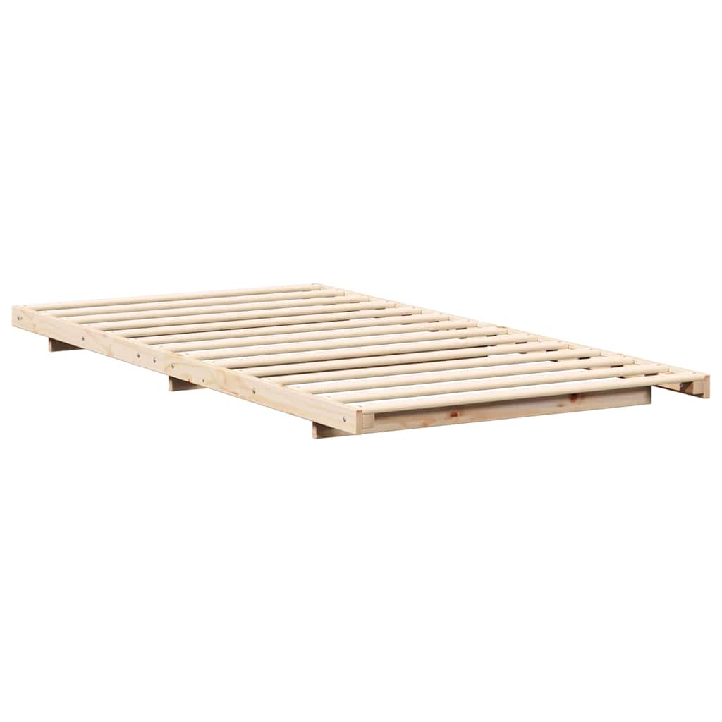 Struttura del letto Marrone 100 x 210 cm Pino massello | homemem39