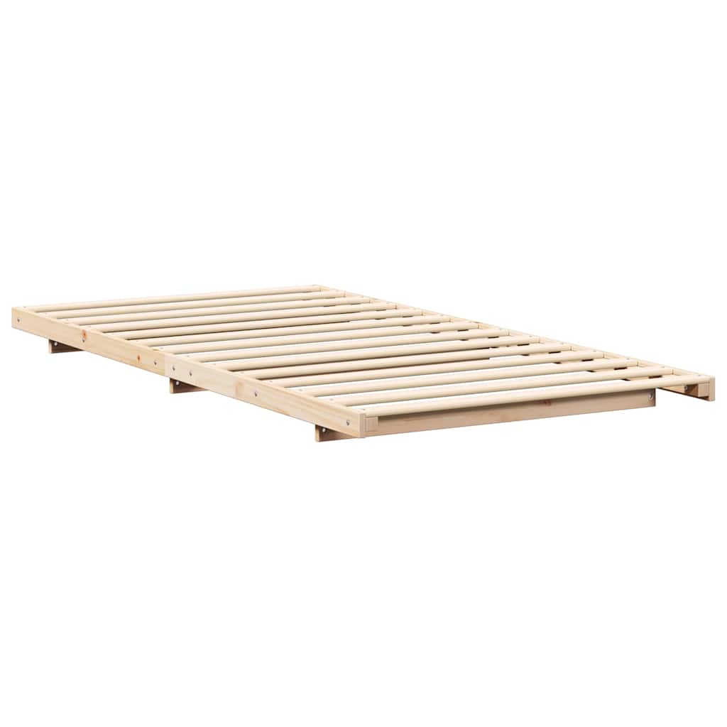 Struttura del letto Marrone 100 x 210 cm Pino massello | homemem39