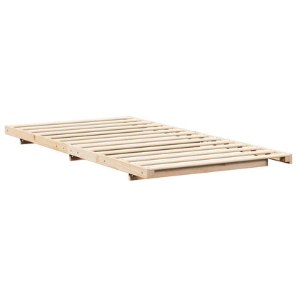 Struttura del letto Marrone 100 x 210 cm Pino massello | homemem39