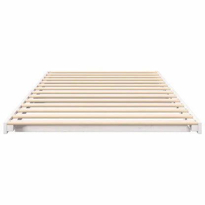 Struttura del letto Bianco 100 x 210 cm Pino massello | homemem39