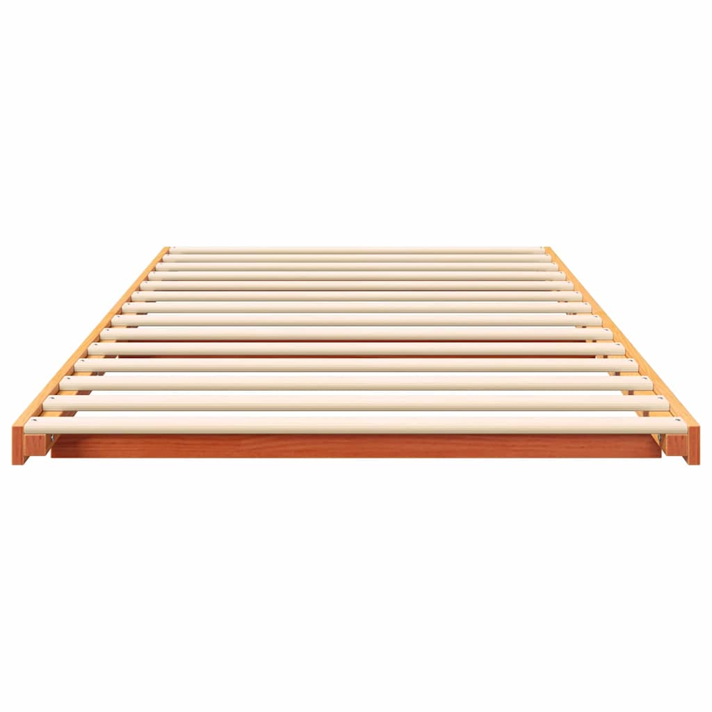 Struttura del letto Marrone cerato 100 x 210 cm Pino massello | homemem39