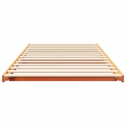 Struttura del letto Marrone cerato 100 x 210 cm Pino massello | homemem39