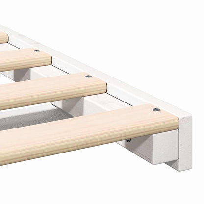 Struttura del letto Bianco 140 x 210 cm Pino massello | homemem39