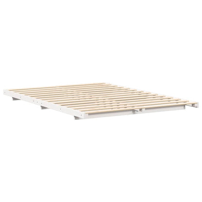 Struttura del letto Bianco 140 x 210 cm Pino massello | homemem39