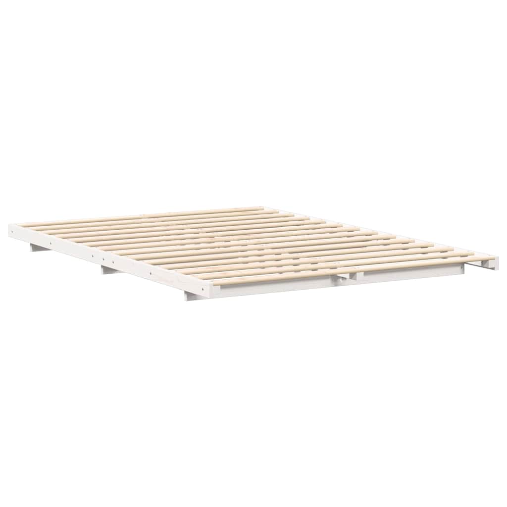 Struttura del letto Bianco 140 x 210 cm Pino massello | homemem39