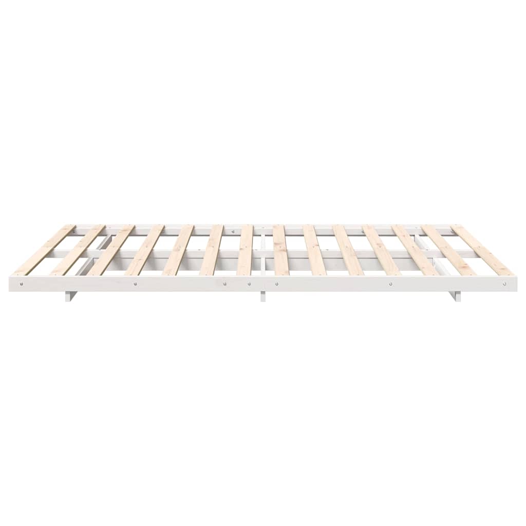 Struttura del letto Bianco 140 x 210 cm Pino massello | homemem39