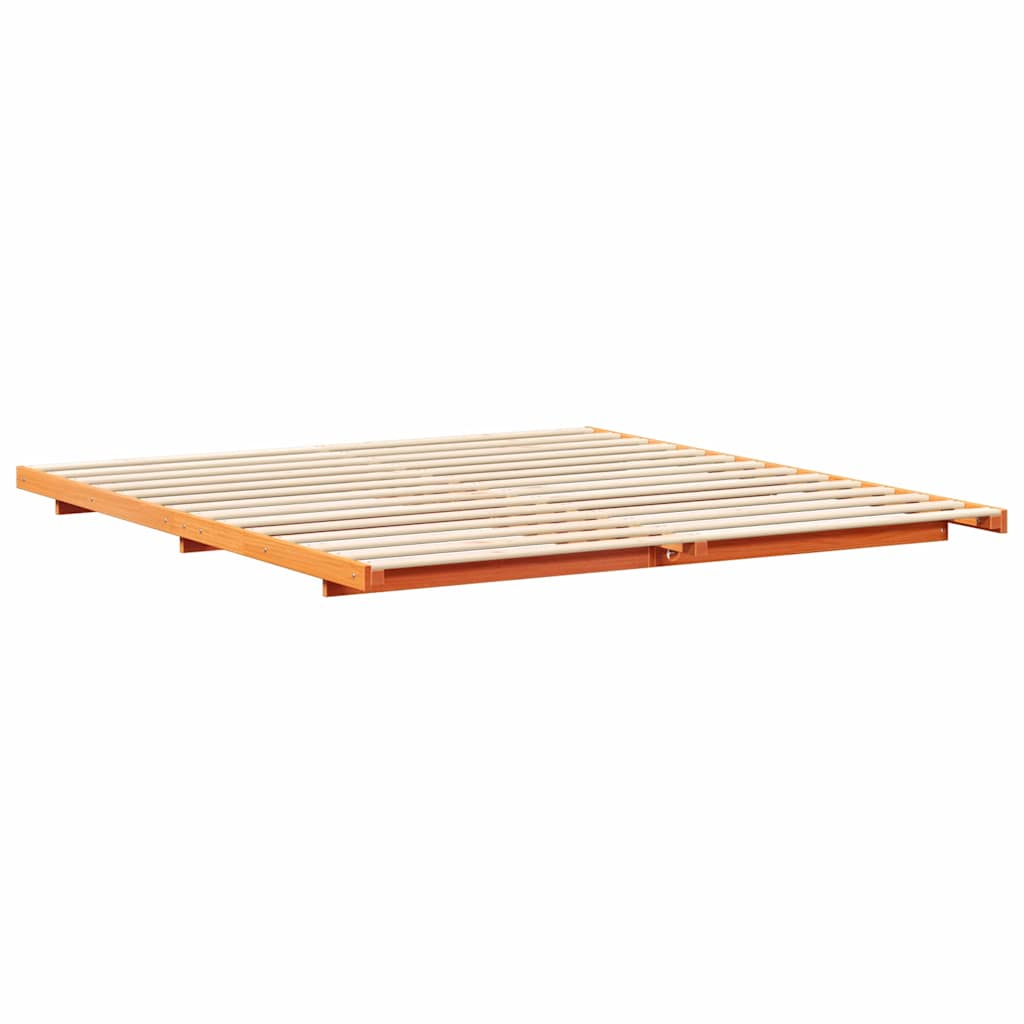 Struttura del letto Marrone cerato 180 x 210 cm Pino massello | homemem39
