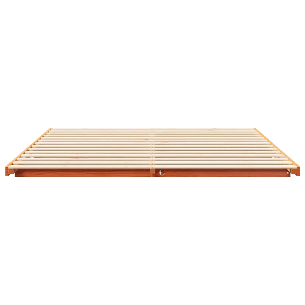 Struttura del letto Marrone cerato 180 x 210 cm Pino massello | homemem39