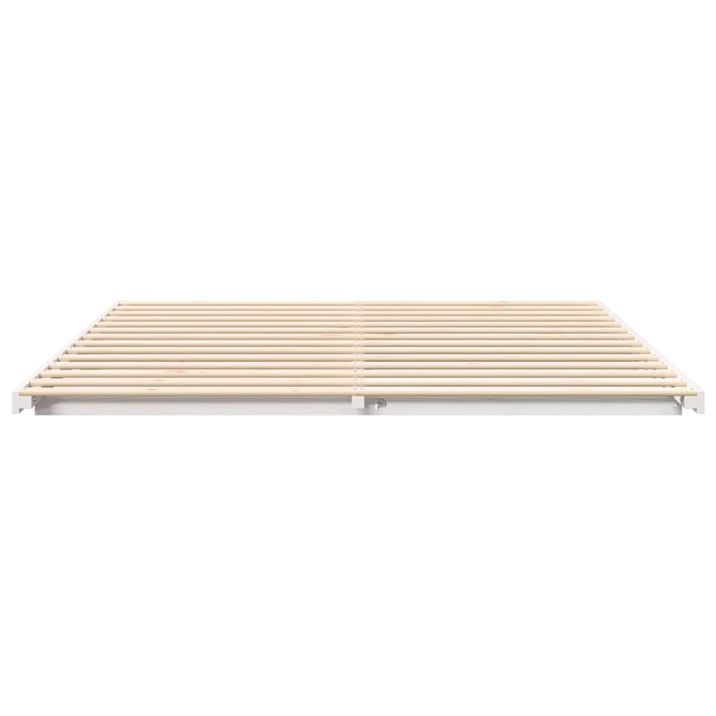 Struttura del letto Bianco 200 x 210 cm Pino massello | homemem39