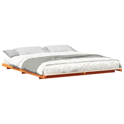 Struttura letto a terra Cera marrone 200 x 210 cm