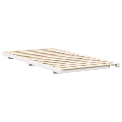 Struttura del letto Bianco 80 x 220 cm Pino massello | homemem39