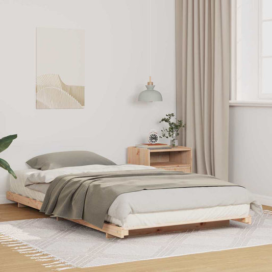 Struttura del letto Marrone 90 x 220 cm Pino massello | homemem39