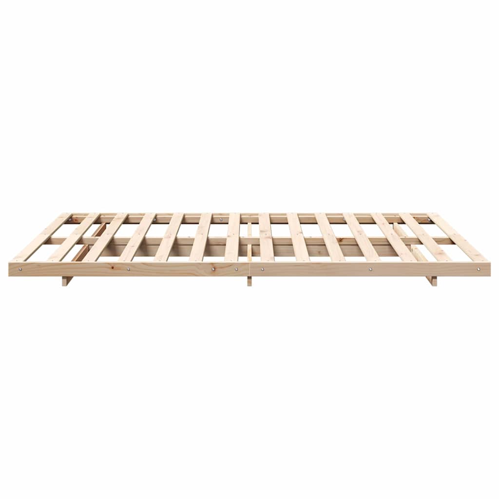Struttura del letto Marrone 140 x 220 cm Pino massello | homemem39