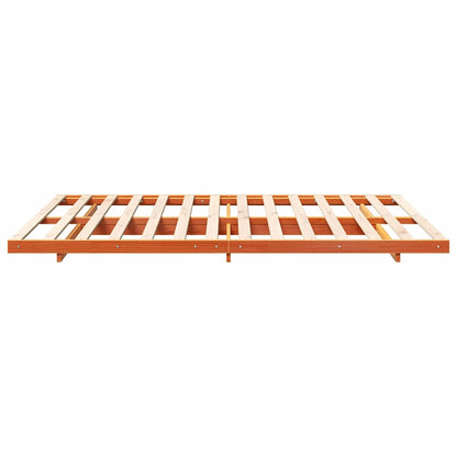 Struttura del letto Marrone cerato 140 x 220 cm Pino massello | homemem39