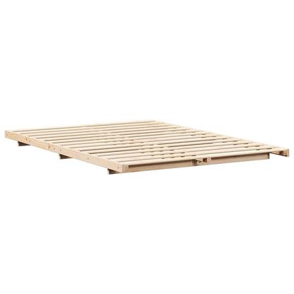 Struttura del letto Marrone 160 x 220 cm Pino massello | homemem39