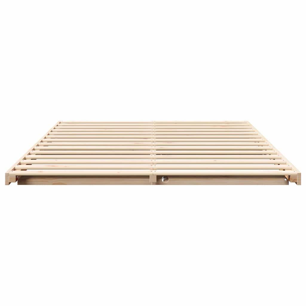 Struttura del letto Marrone 160 x 220 cm Pino massello | homemem39
