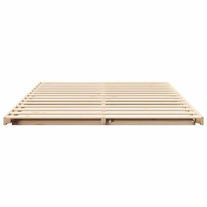 Struttura del letto Marrone 160 x 220 cm Pino massello | homemem39