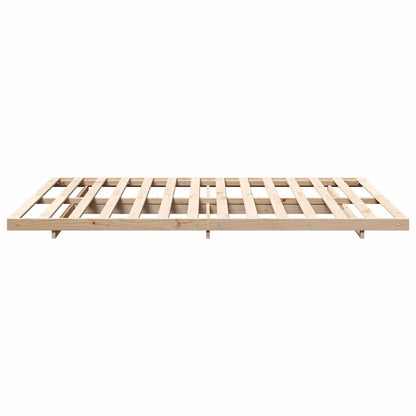 Struttura del letto Marrone 160 x 220 cm Pino massello | homemem39