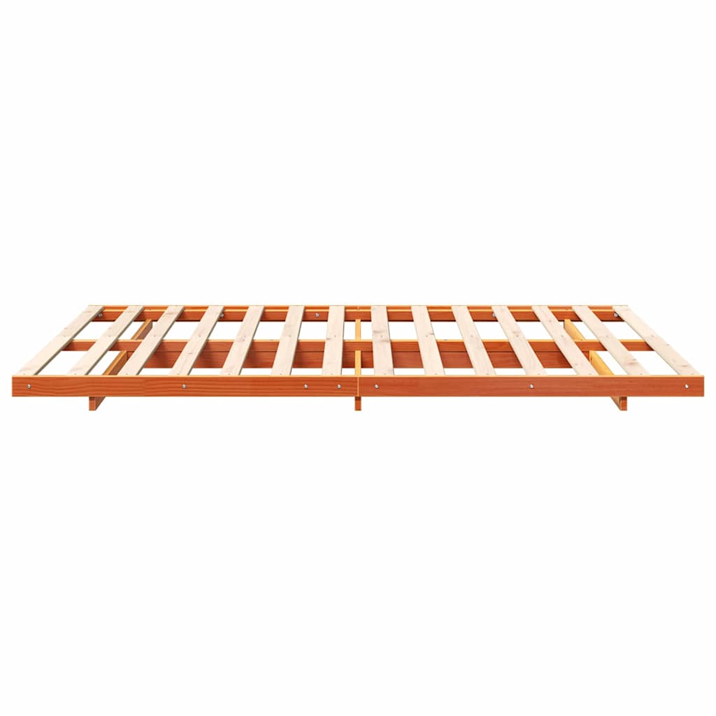 Struttura del letto Marrone cerato 160 x 220 cm Pino massello | homemem39