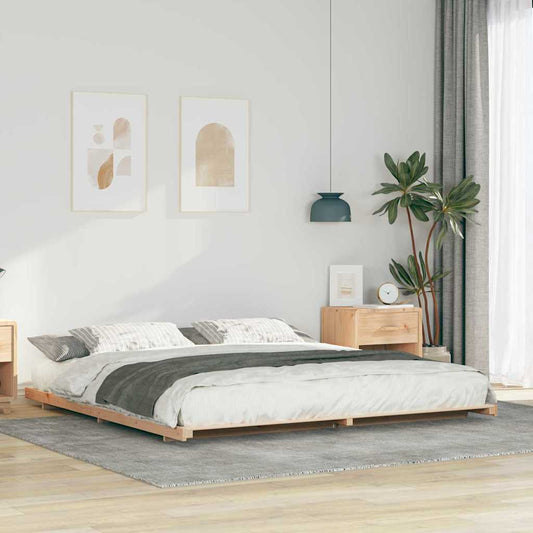 Struttura del letto Marrone 180 x 220 cm Pino massello | homemem39