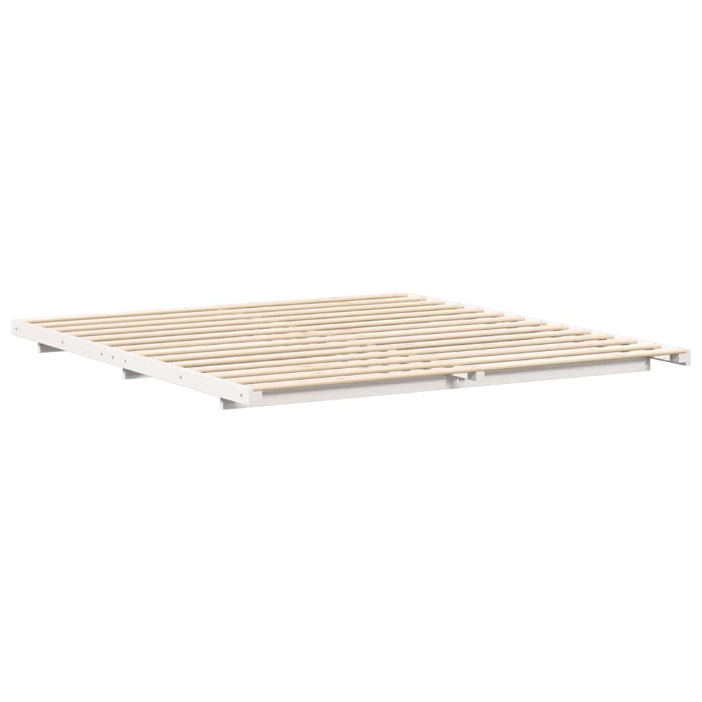 Struttura del letto Bianco 180 x 220 cm Pino massello | homemem39