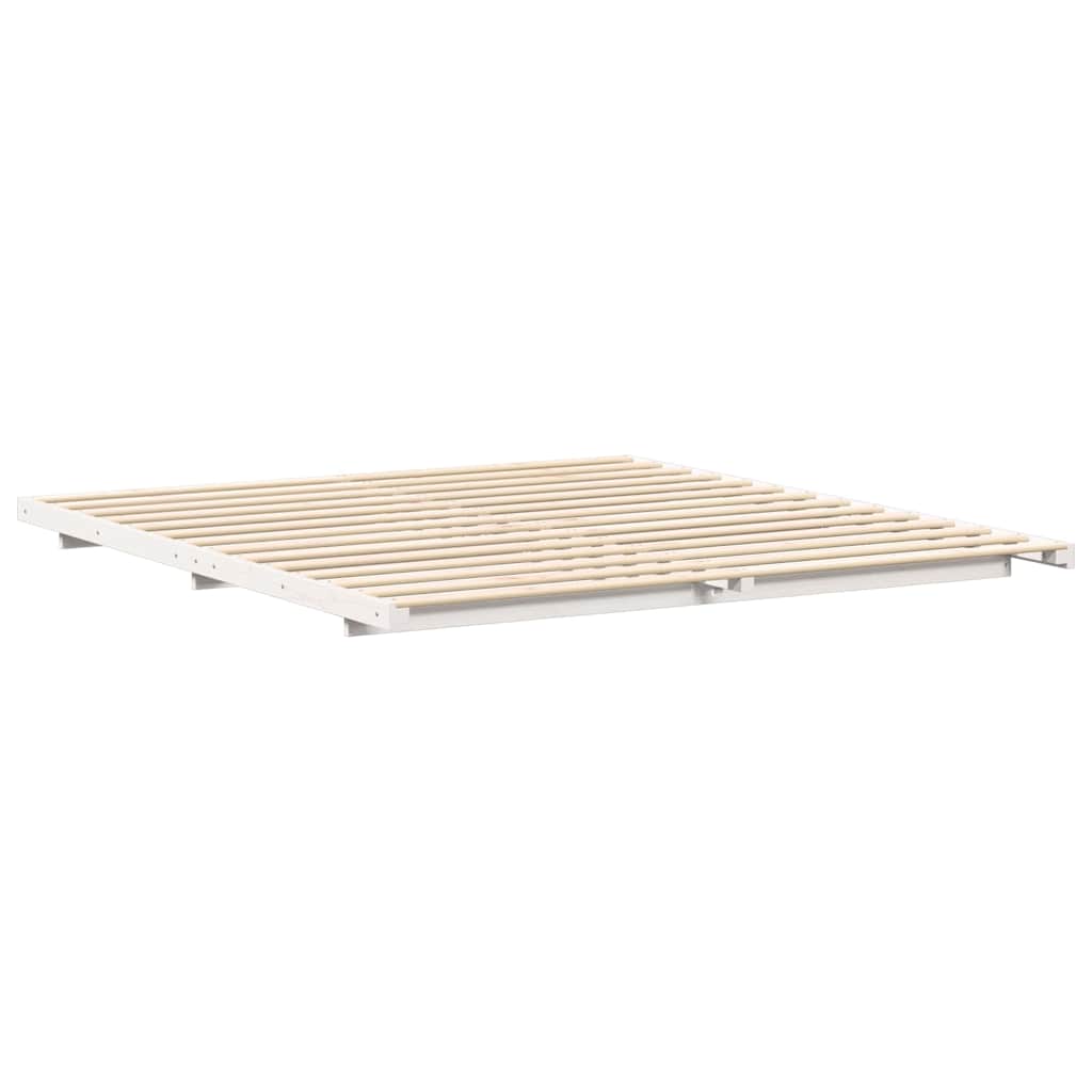 Struttura del letto Bianco 180 x 220 cm Pino massello | homemem39
