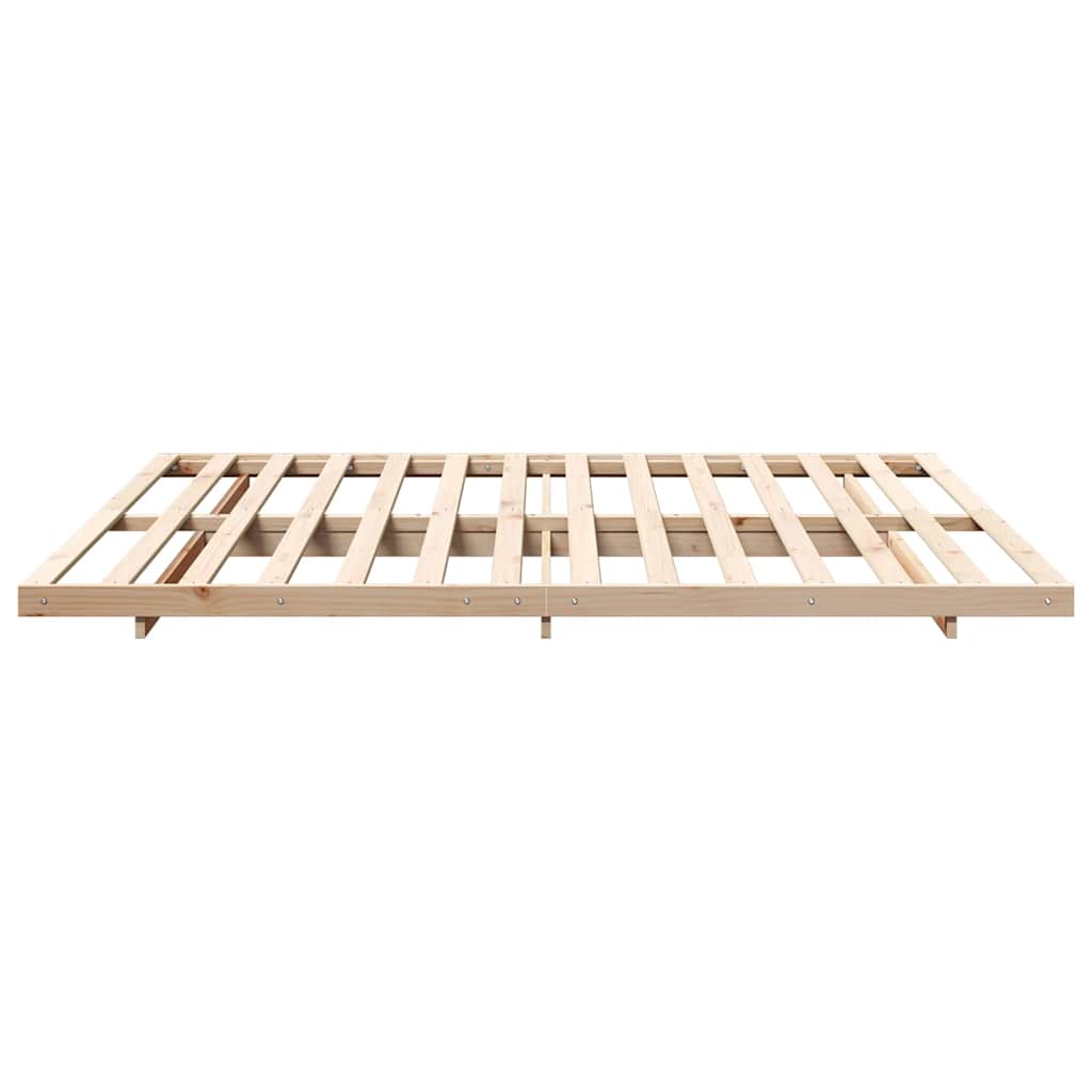Struttura del letto Marrone 200 x 220 cm Pino massello | homemem39
