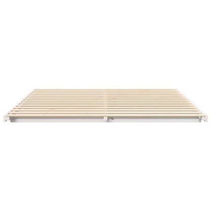 Struttura letto a terra Bianco 200 x 220 cm