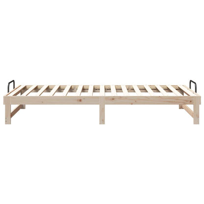 Struttura del letto Marrone 100 x 200 cm Pino massello | homemem39