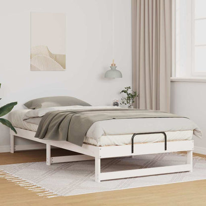 Struttura del letto Bianco 100 x 200 cm Pino massello | homemem39